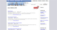 Desktop Screenshot of hotbaltimorejobs.com